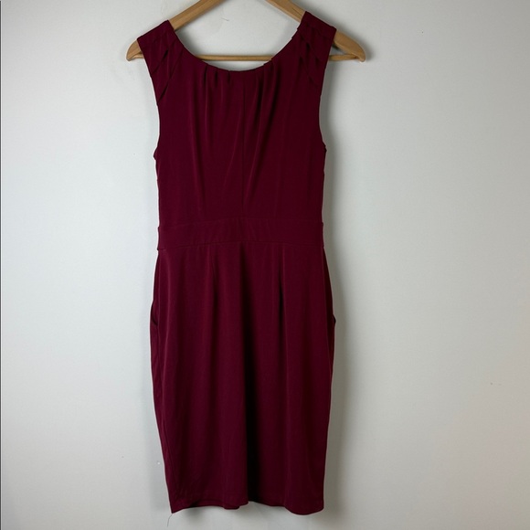 The Limited Rich Burgundy Mini Dress Size Small - Picture 3 of 6